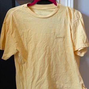 yellow john galt honey tee